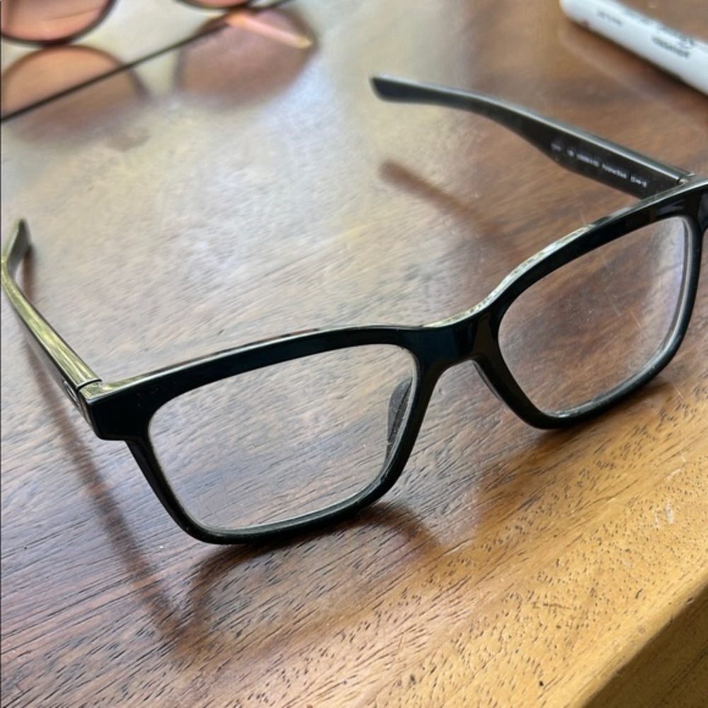 Oakley Fence Line Black Rectangular Eyeglasses